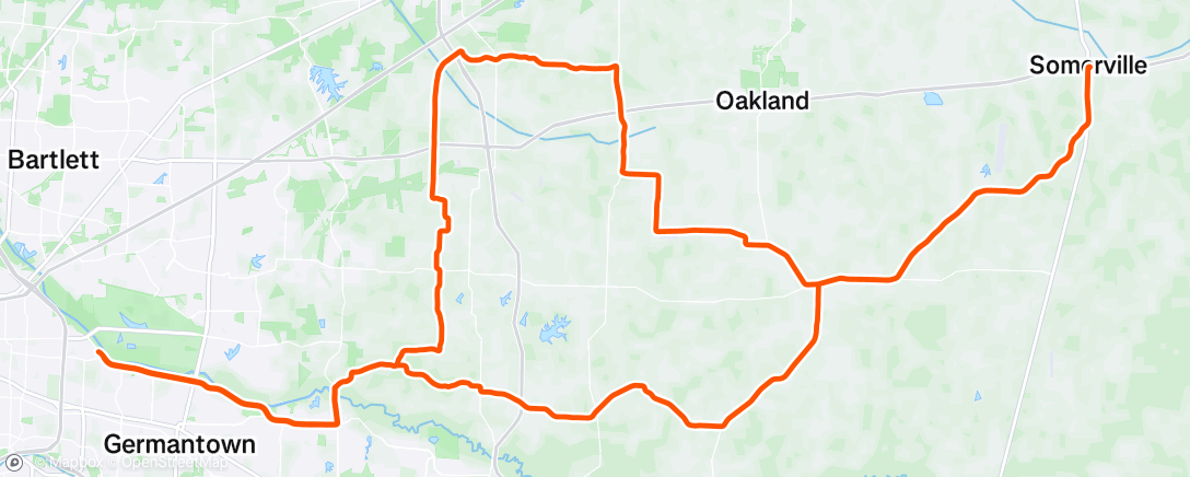 Map of the activity, Morning Ride