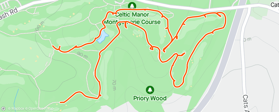 Mapa de la actividad, Morning Golf