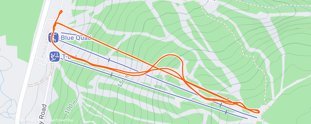 Карта физической активности (Afternoon Snowboard)