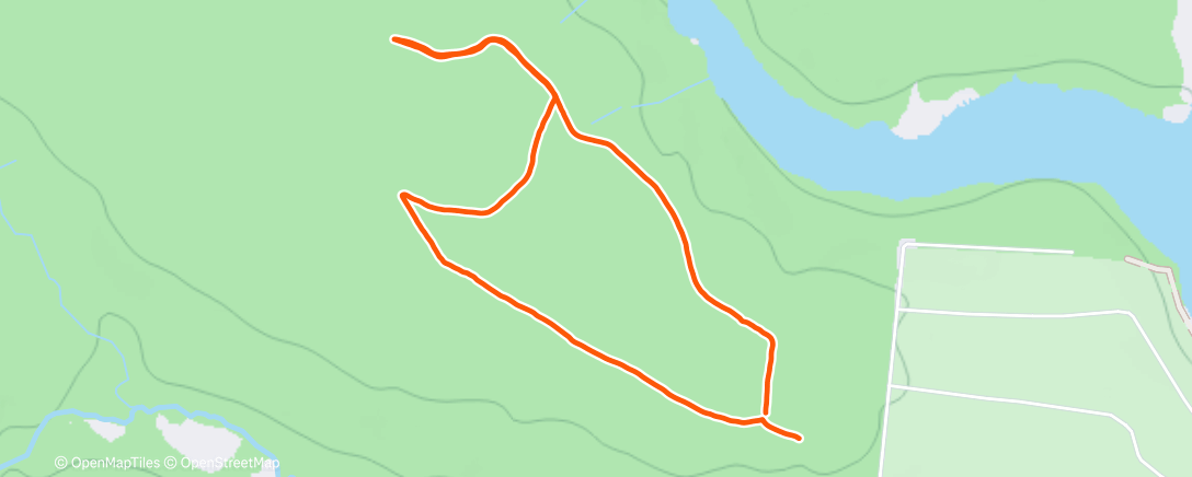 Map of the activity, Северный лыжный заезд (утро)