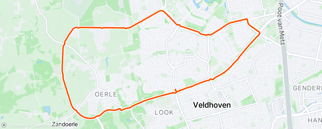 Map of the activity, Morning Run