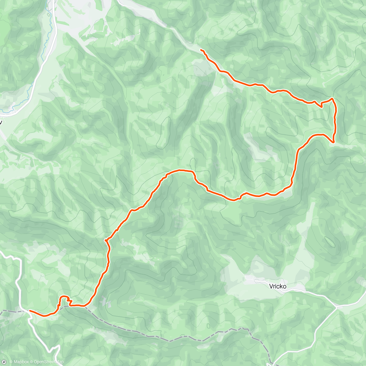 Mapa da atividade, Endorfun trail - Deň víťazstva