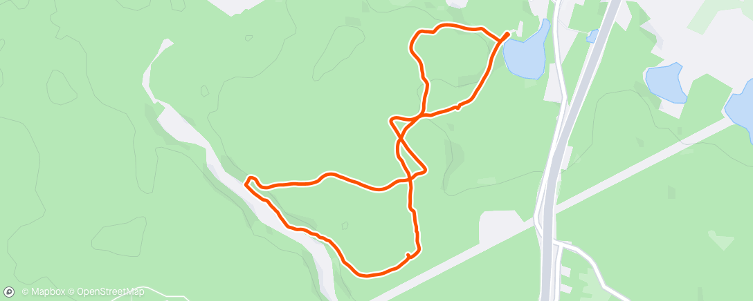 Map of the activity, Afternoon Hike