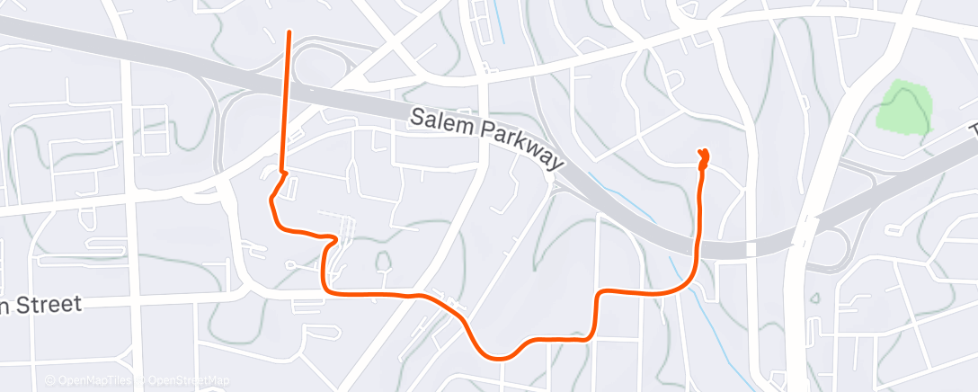 Карта физической активности (Afternoon Ride)