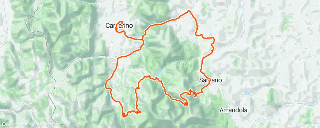 Map of the activity, Granfondo Terre di Varano