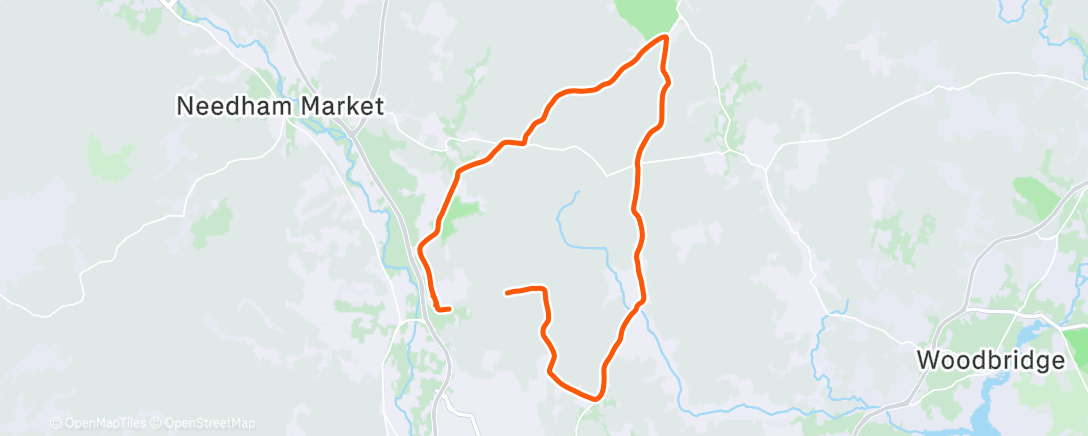 Карта физической активности (Morning Ride)