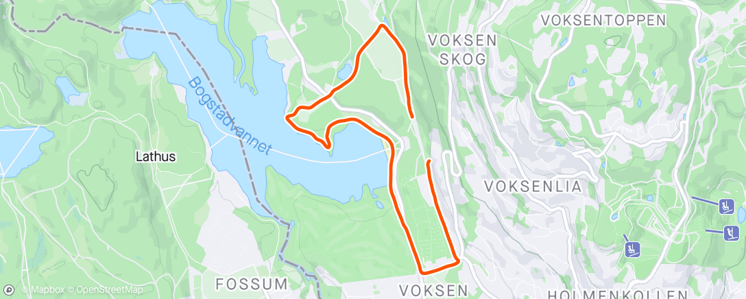 Map of the activity, Evening Run☀️