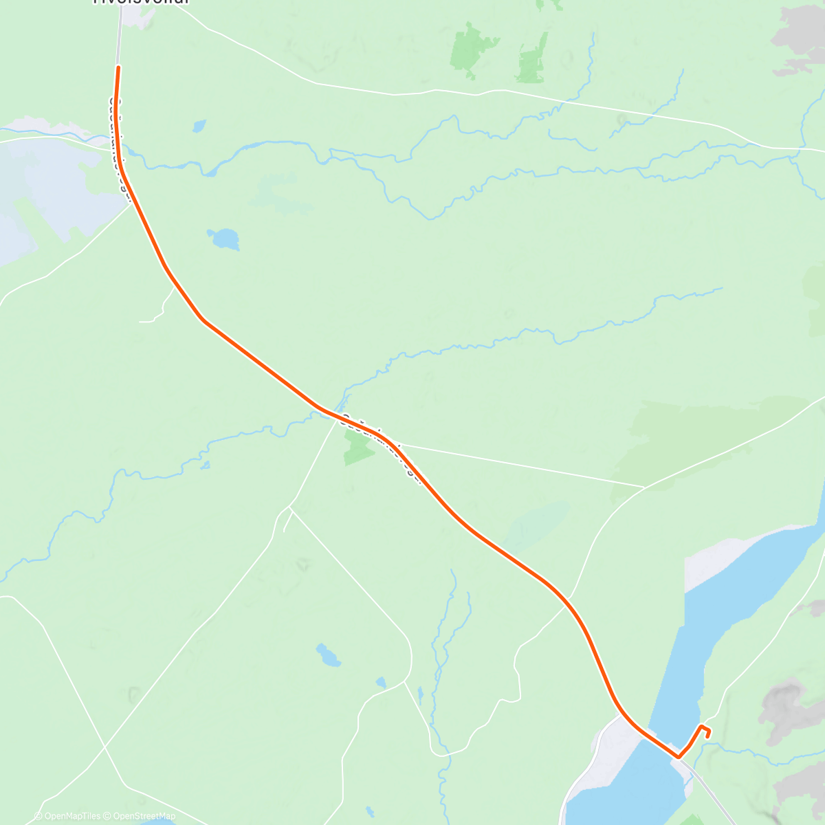 Map of the activity, ROUVY - GWA Iceland | Seljalands Falls