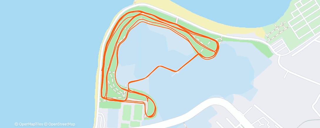 Map of the activity, Morning Run