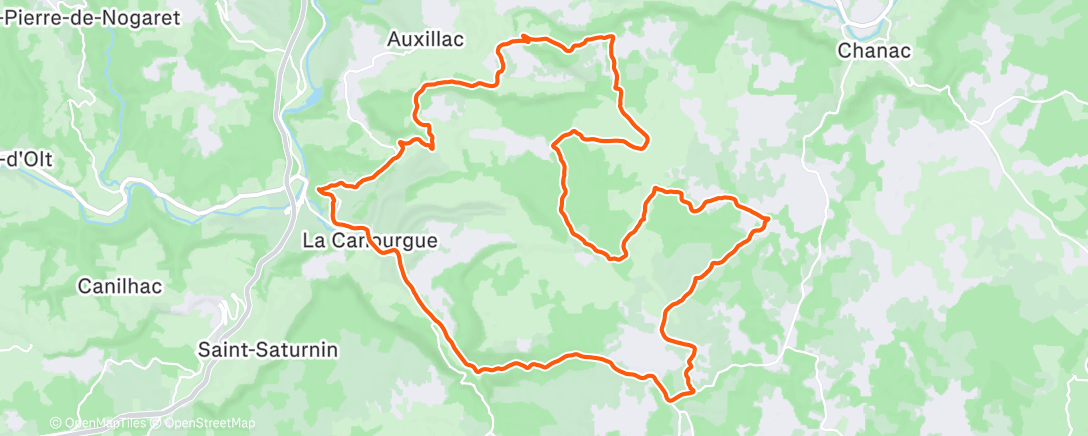 Map of the activity, Sortie neige avec Fabien