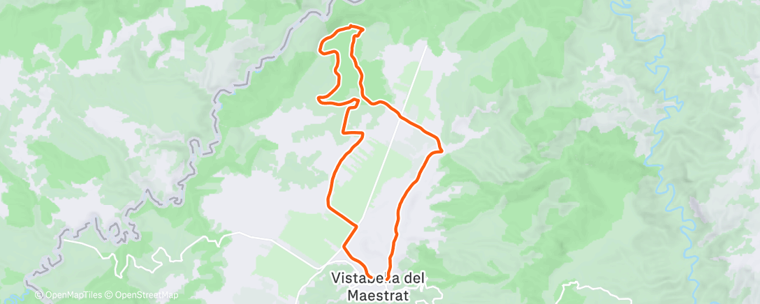 Карта физической активности (Bicicleta de montaña a la hora del almuerzo)