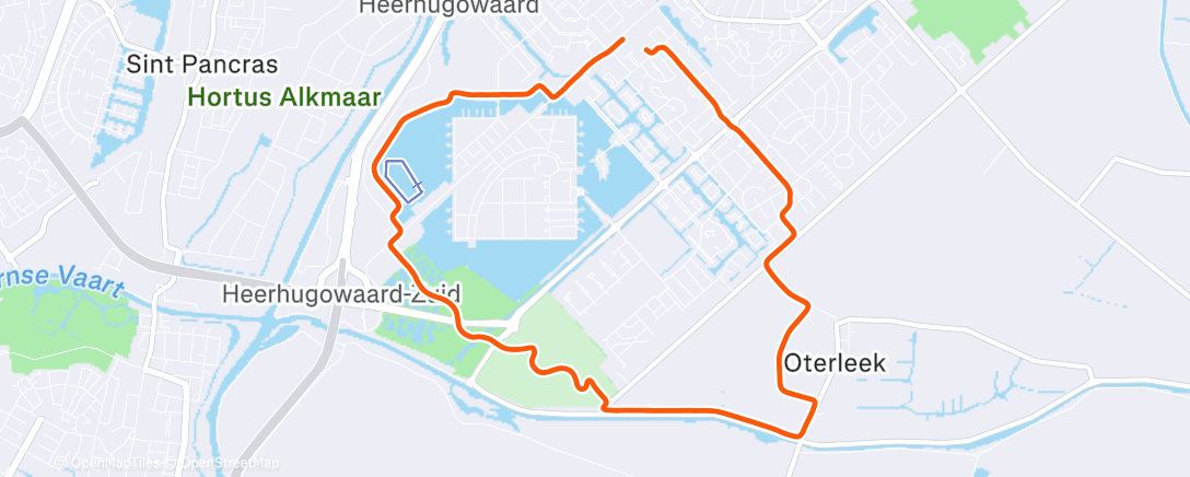 Map of the activity, Ochtendwandeling