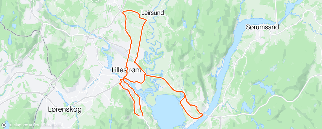 Map of the activity, Ettermiddags tur med Ulrik