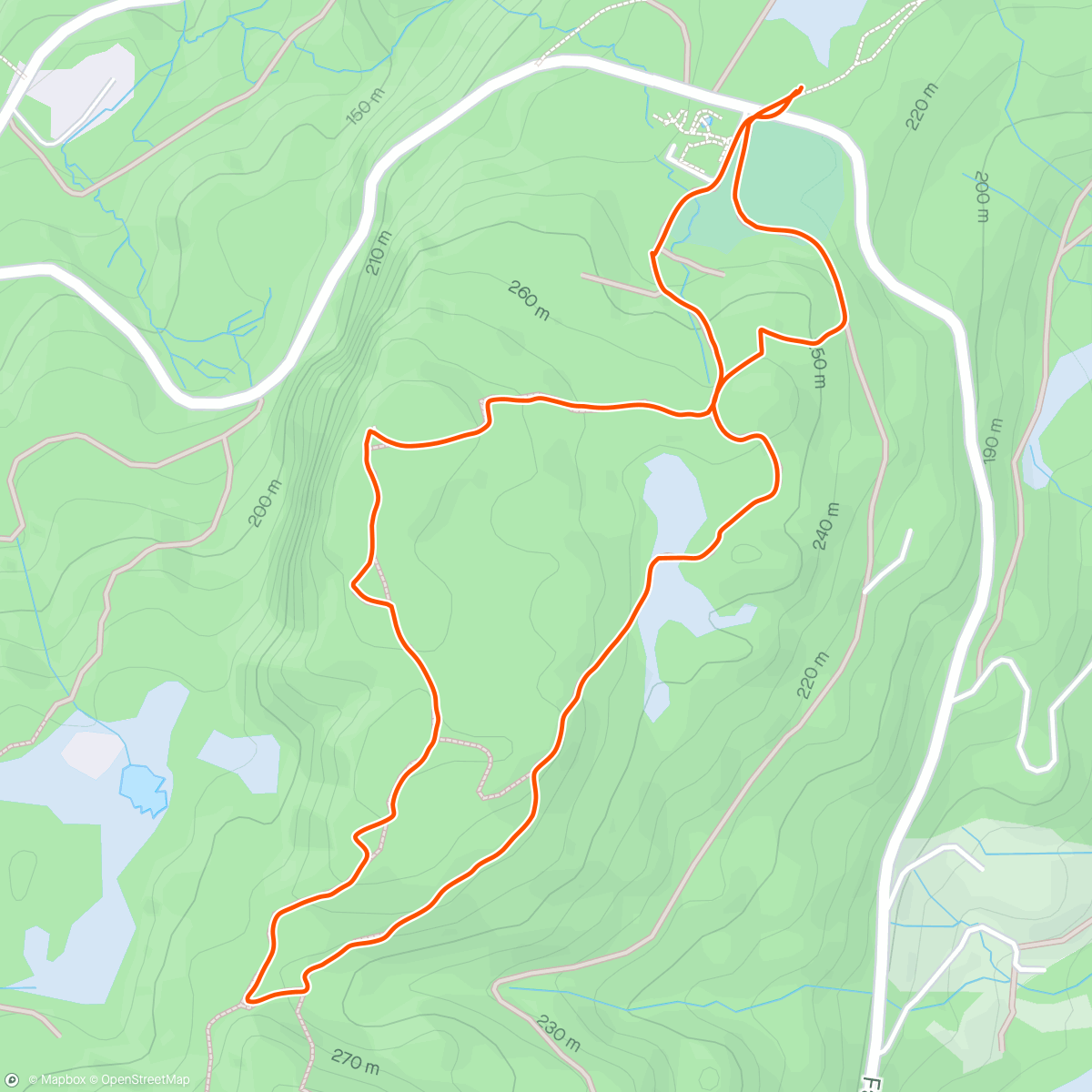 Map of the activity, Fanafjellet