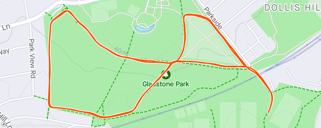 Map of the activity, Gladstone parkrun 🌳