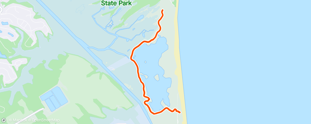Map of the activity, Cape Henlopen Trail