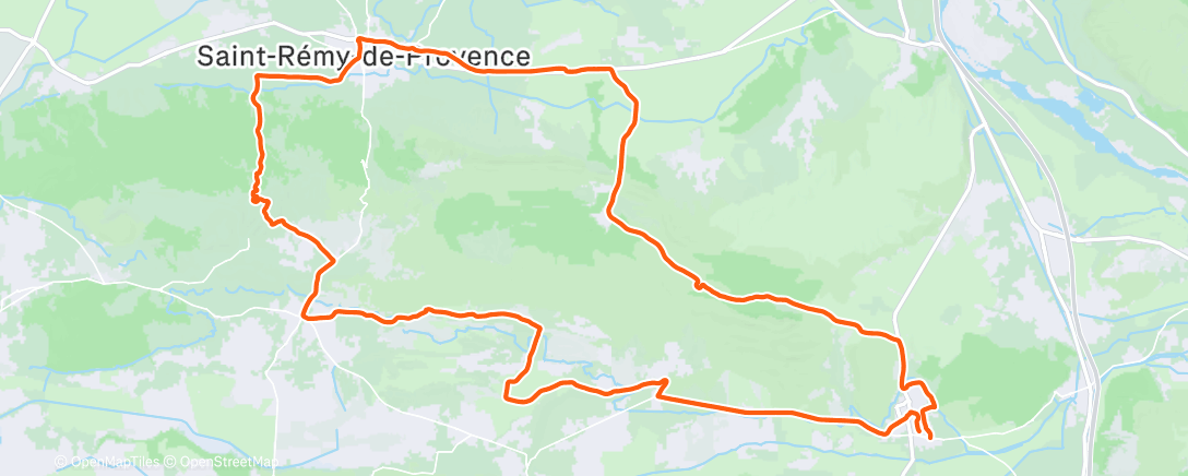 Map of the activity, Sortie vélo le matin
