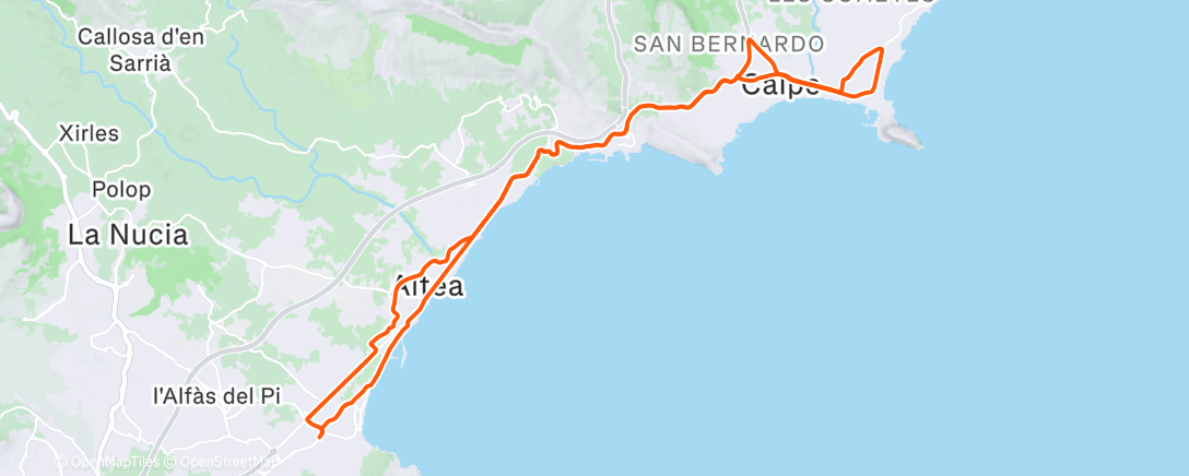 Map of the activity, TC 5