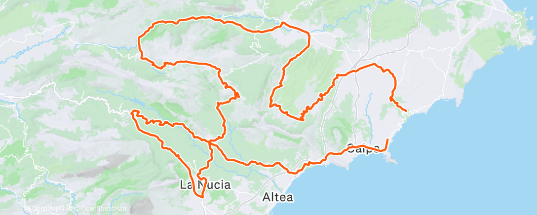 Mapa de la actividad (Morning Ride)
