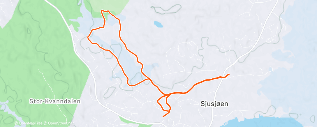 Map of the activity, Bli sprinter på par dager-økta