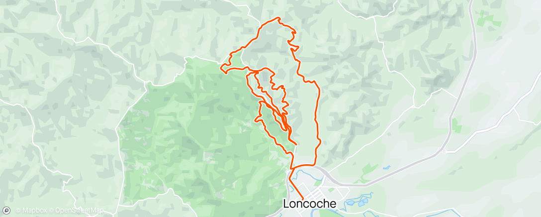 Map of the activity, Carrera Loncoche