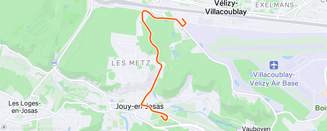Map of the activity, Afternoon Mountain Bike Ride