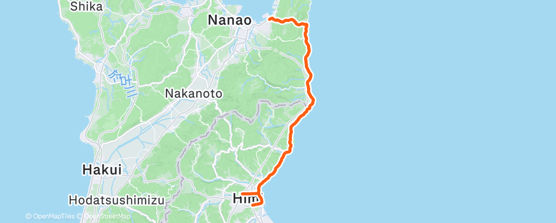 Map of the activity, Morning Ride