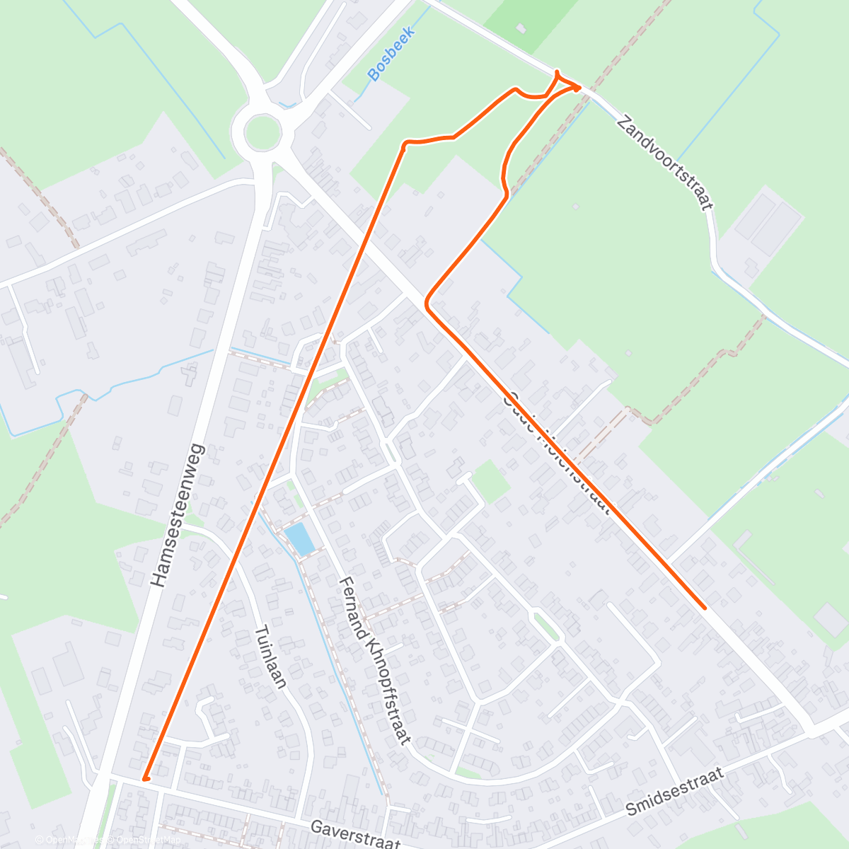 Map of the activity, Cross Dendermonde