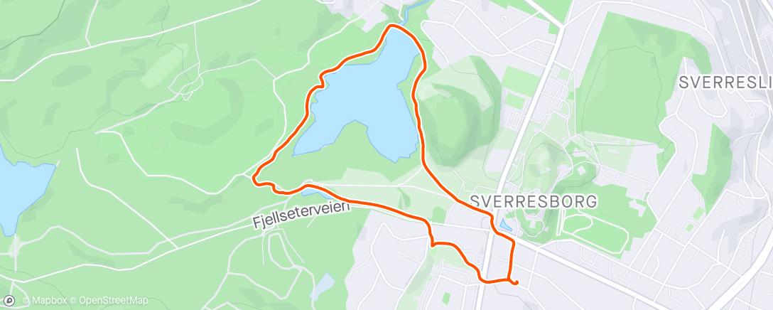 Map of the activity, Morgenjogg