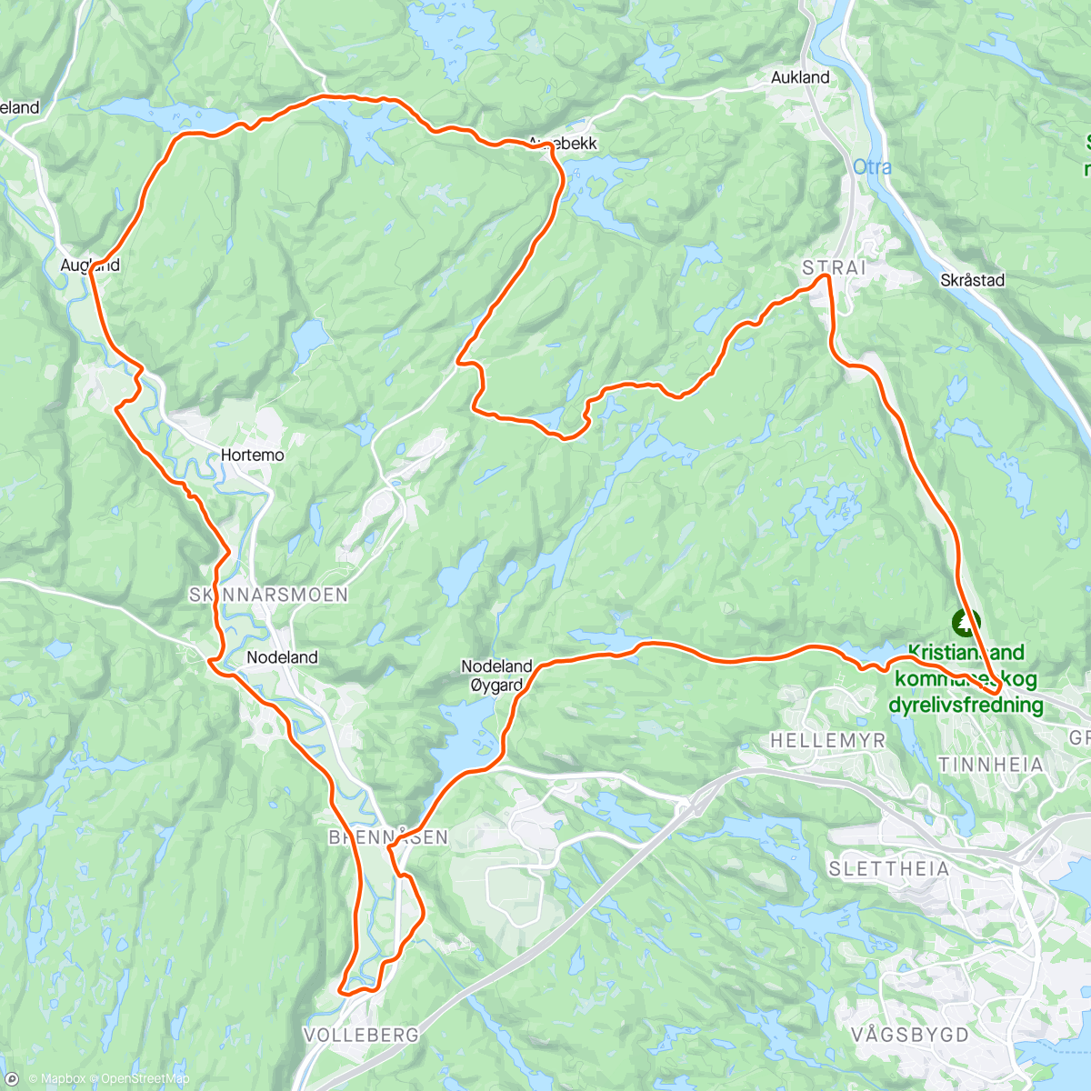 Map of the activity, Hovedturløypa og Songdalen