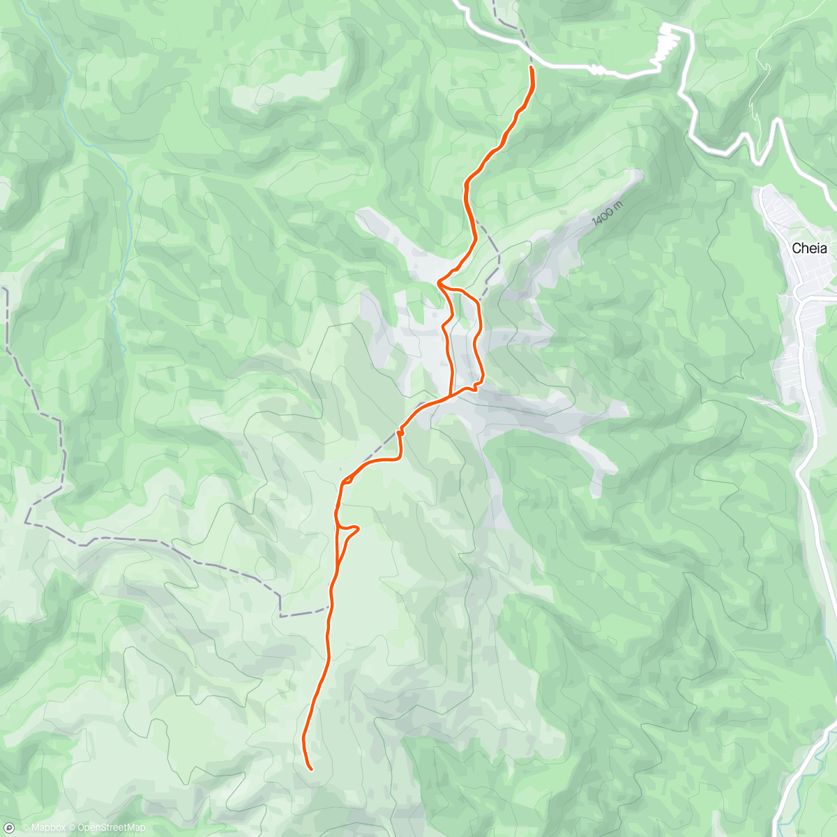 Carte de l'activité Csukás hegység