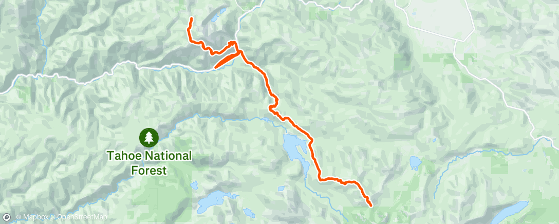 Map of the activity, Morning Hike