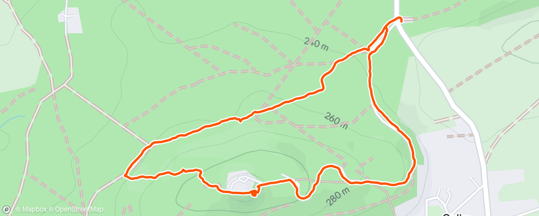 Map of the activity, Collm zu Fuß