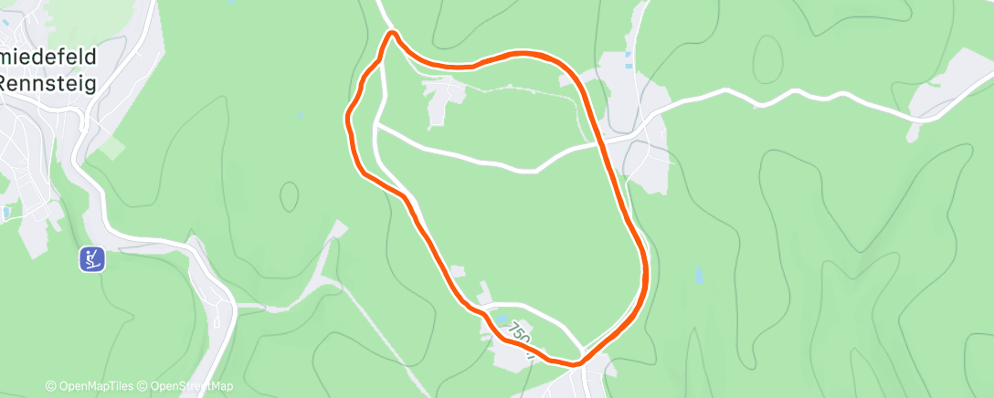 Map of the activity, Ski Nordisch am Morgen