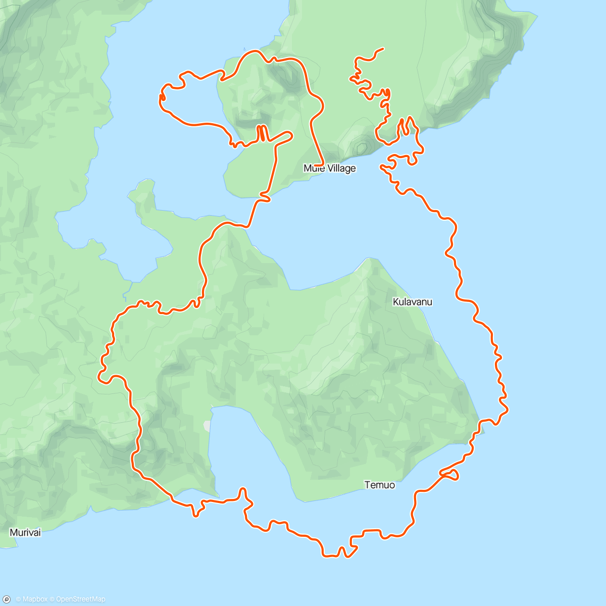Mapa da atividade, Zwift - Jurassic Coast in Watopia