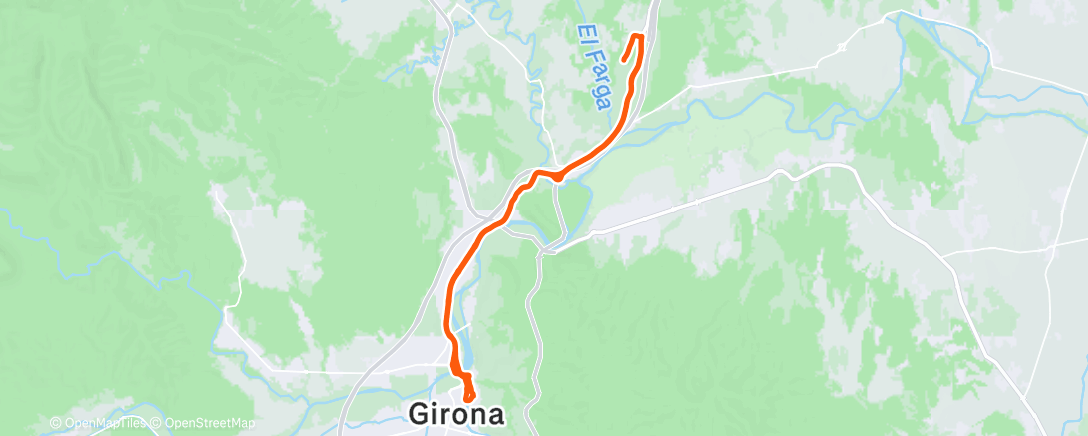 Map of the activity, Morning Ride