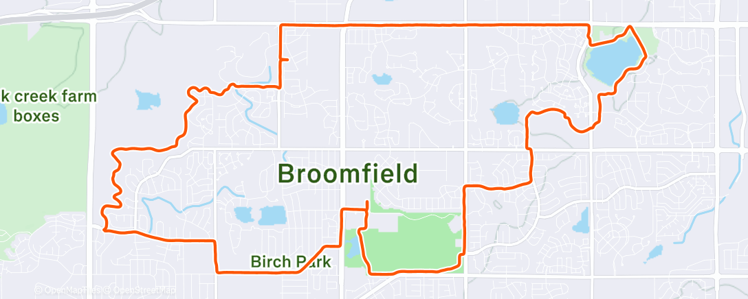 Map of the activity, Broomfield cruise with Austen
