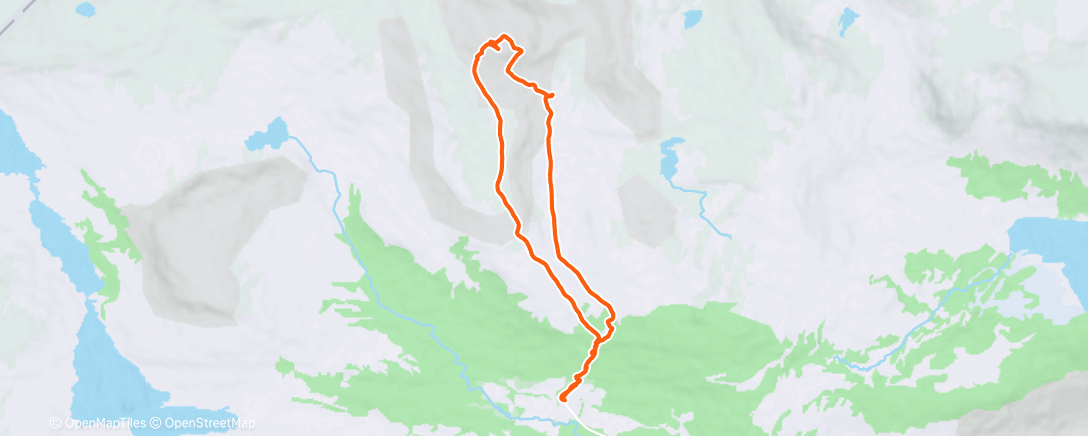 Map of the activity, Morning Backcountry Ski