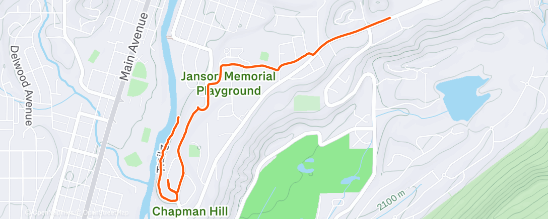 Peta aktivitas, Morning Run