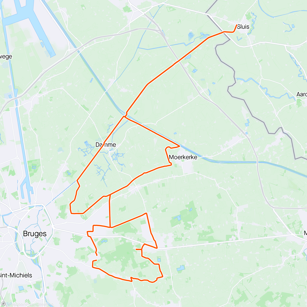 Map of the activity, Pave brieversweg