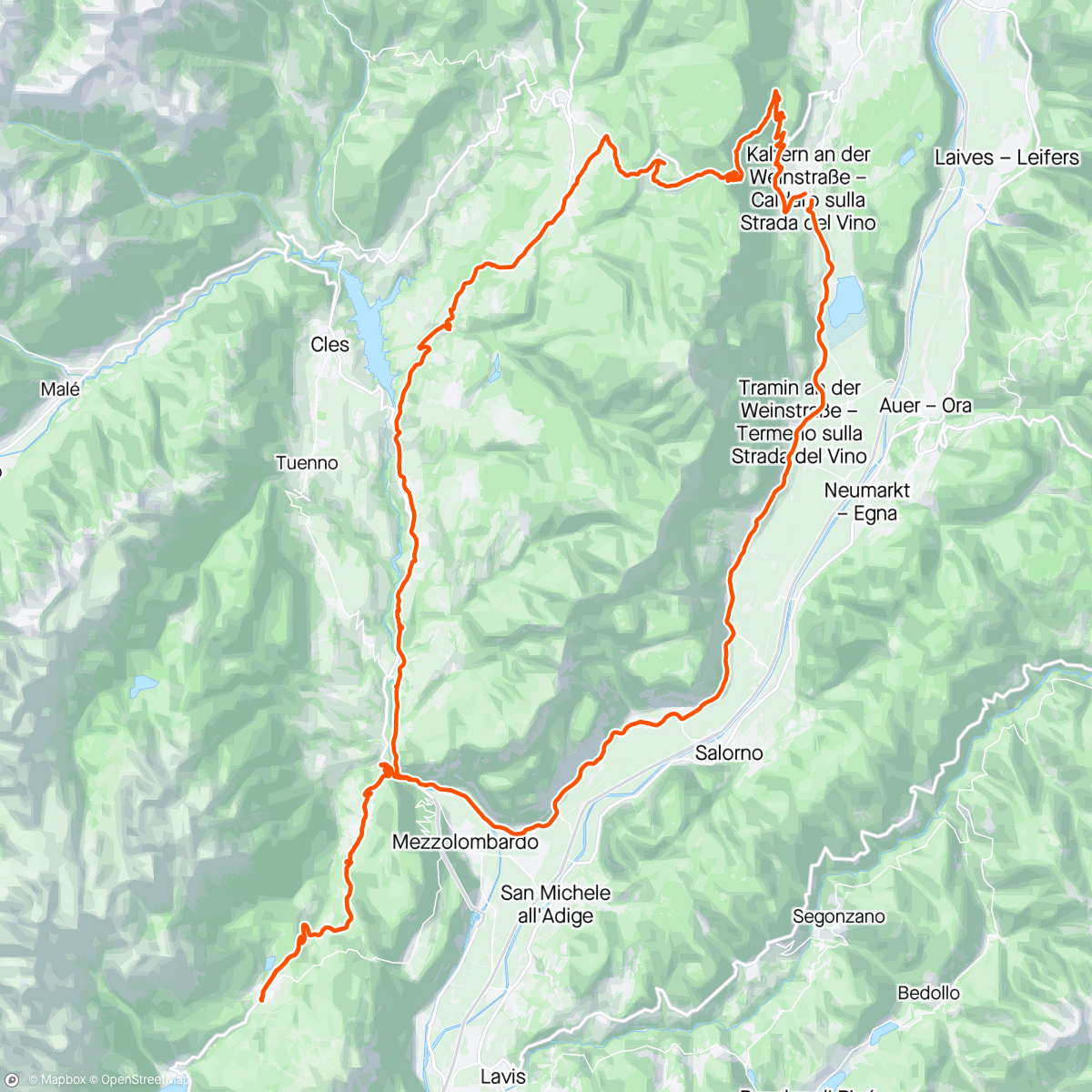 Map of the activity, AHRT - Caldaro 03