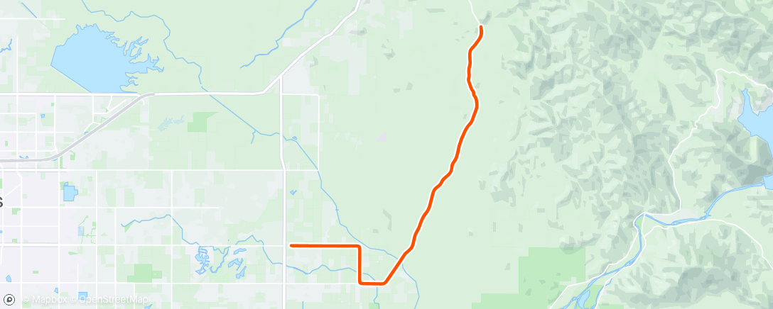 Map of the activity, Recovery ride