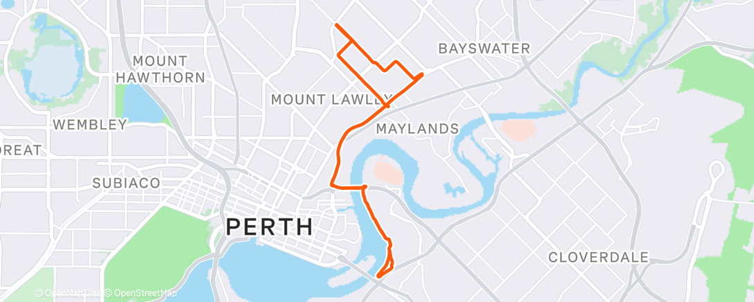 Карта физической активности (Evening Ride)