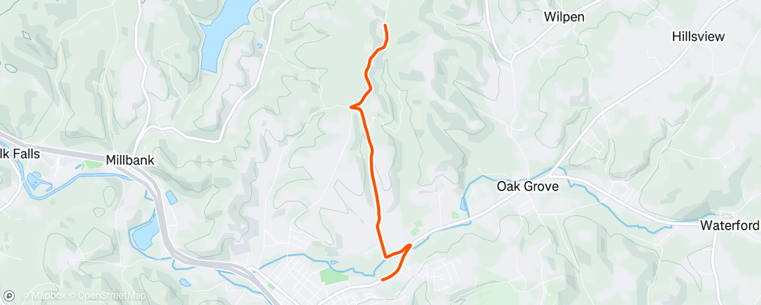 Map of the activity, Ferrys to Open Pit