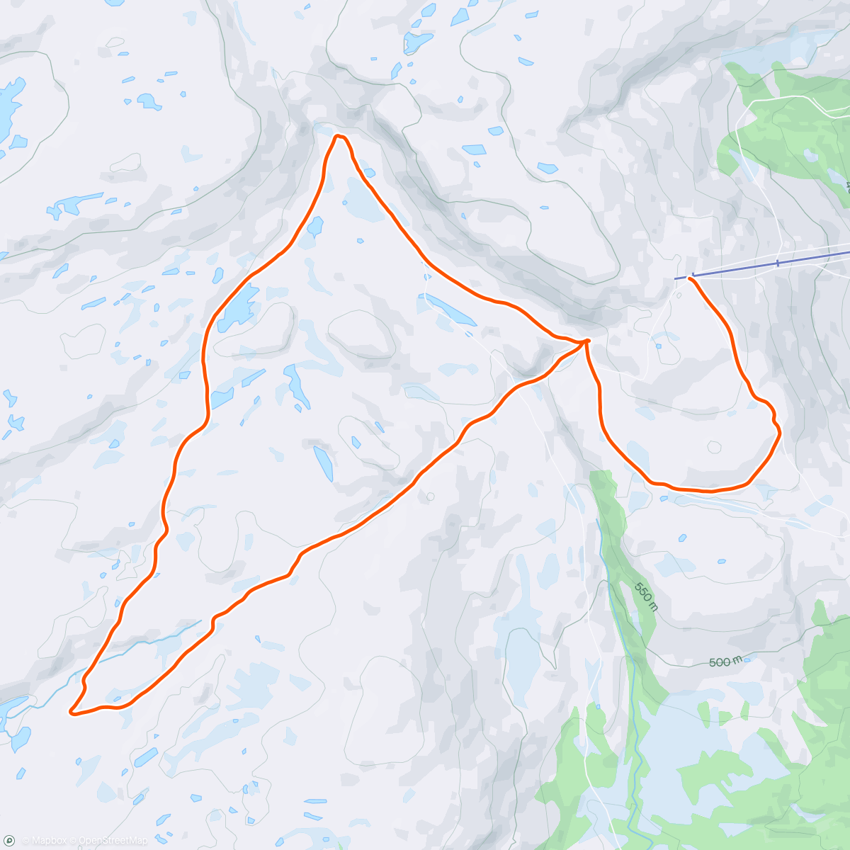 Map of the activity, BjørganSkate Trekanten Open