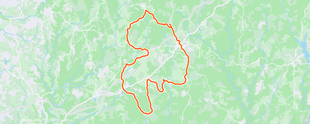 Map of the activity, Sortie vélo le midi