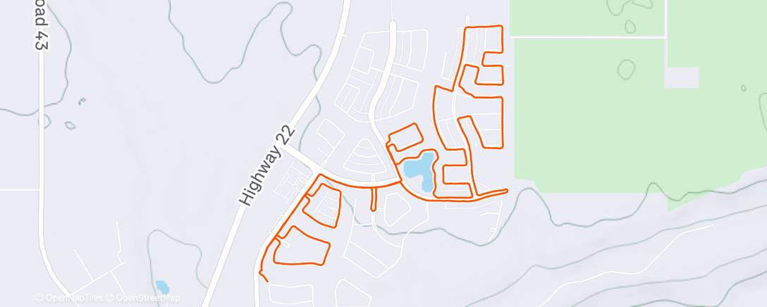 Map of the activity, Stryd Research Study Day 1