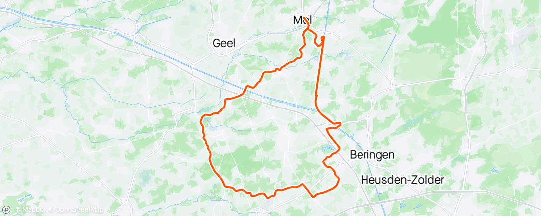Map of the activity, Ritje van de Jan - Grimberggeiten