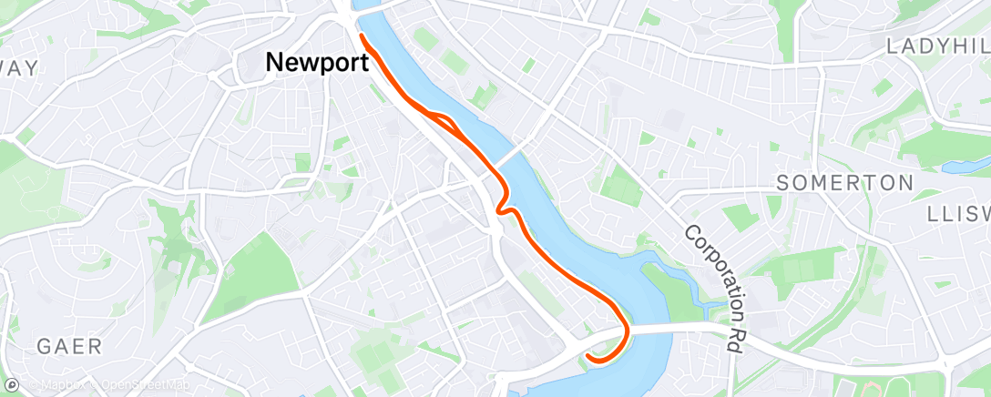 Mapa de la actividad, Parkrun #65