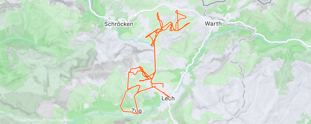 Map of the activity, Ski Arlberg Skifahren